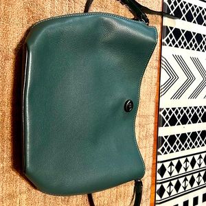 Coach Lux green bag - like new pebbled leather